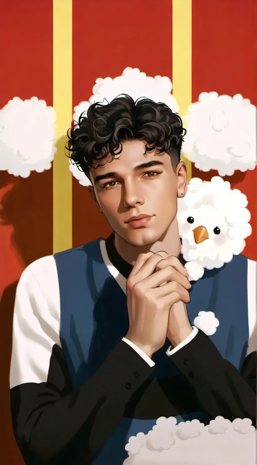 ai character: ein background