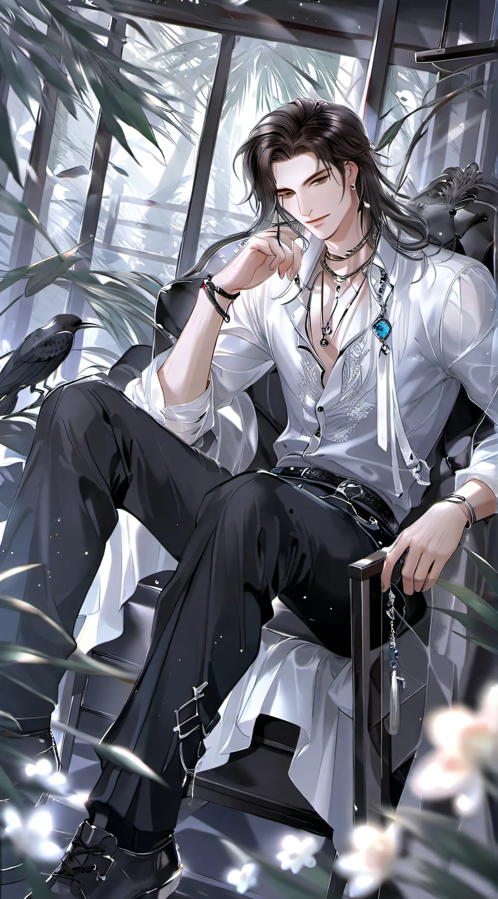 ai character: 🖤Jayden 🤍 background