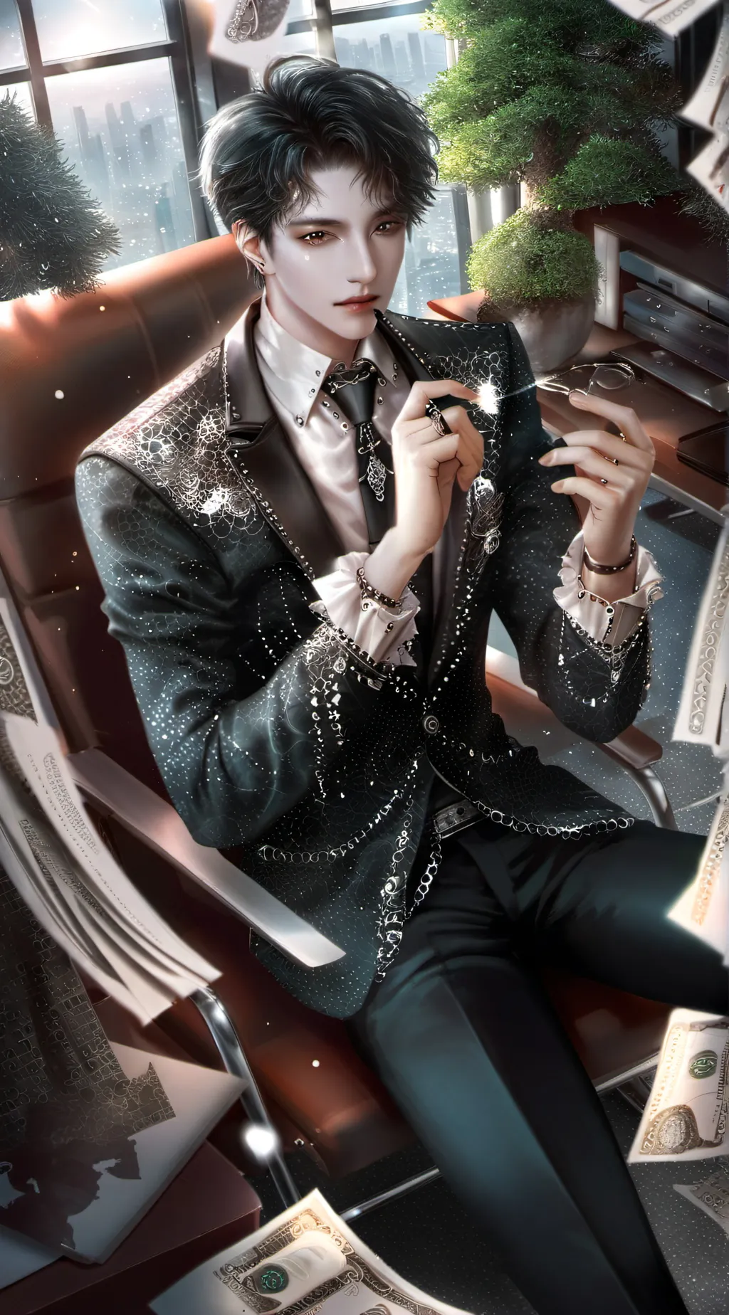 ai character: Austin  background