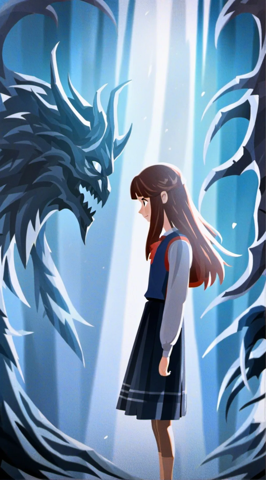 ai character: We are here background