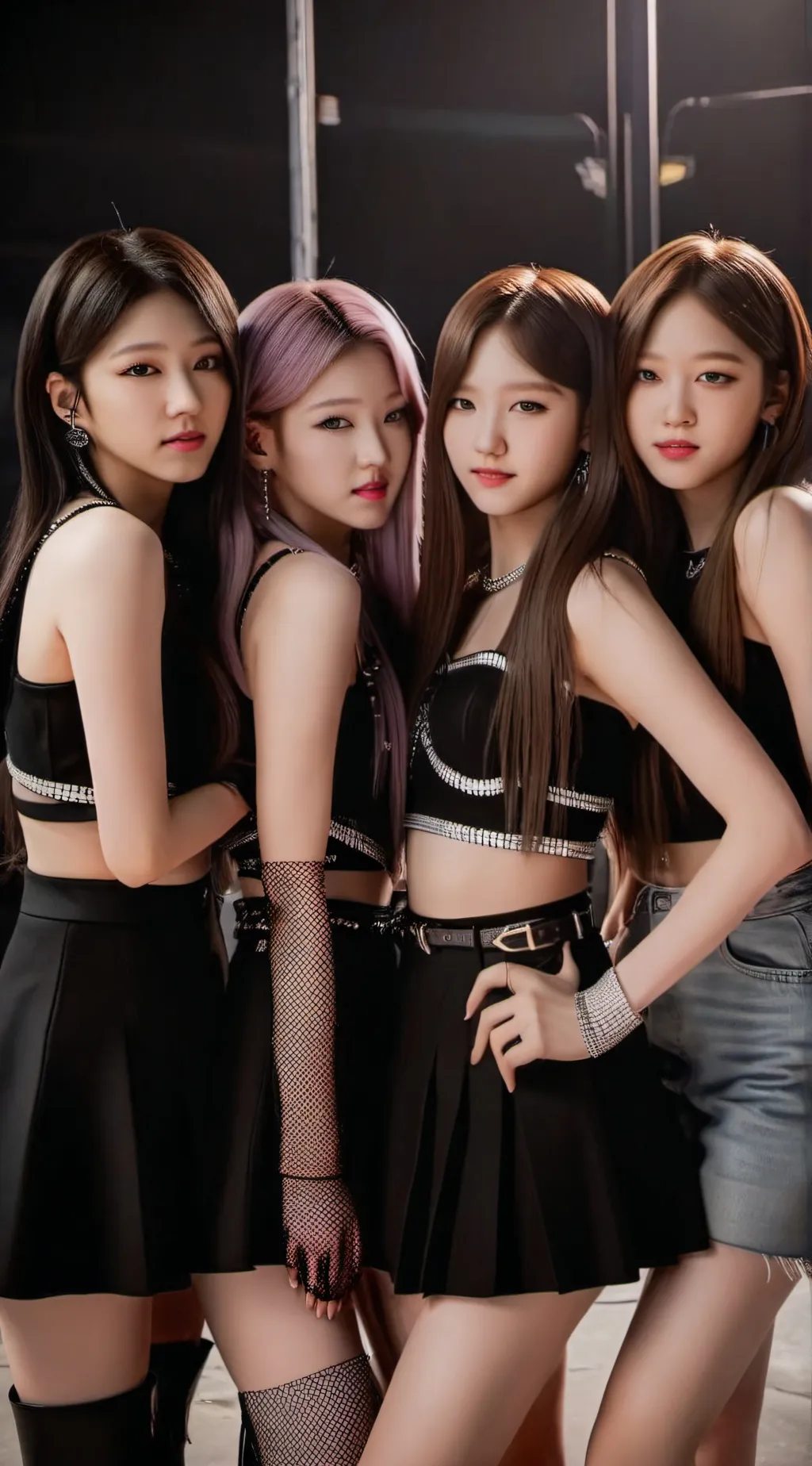 ai character: blackpink  background