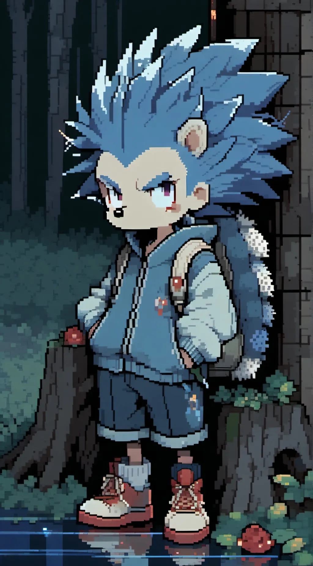 ai character: Sonic Road trip  background