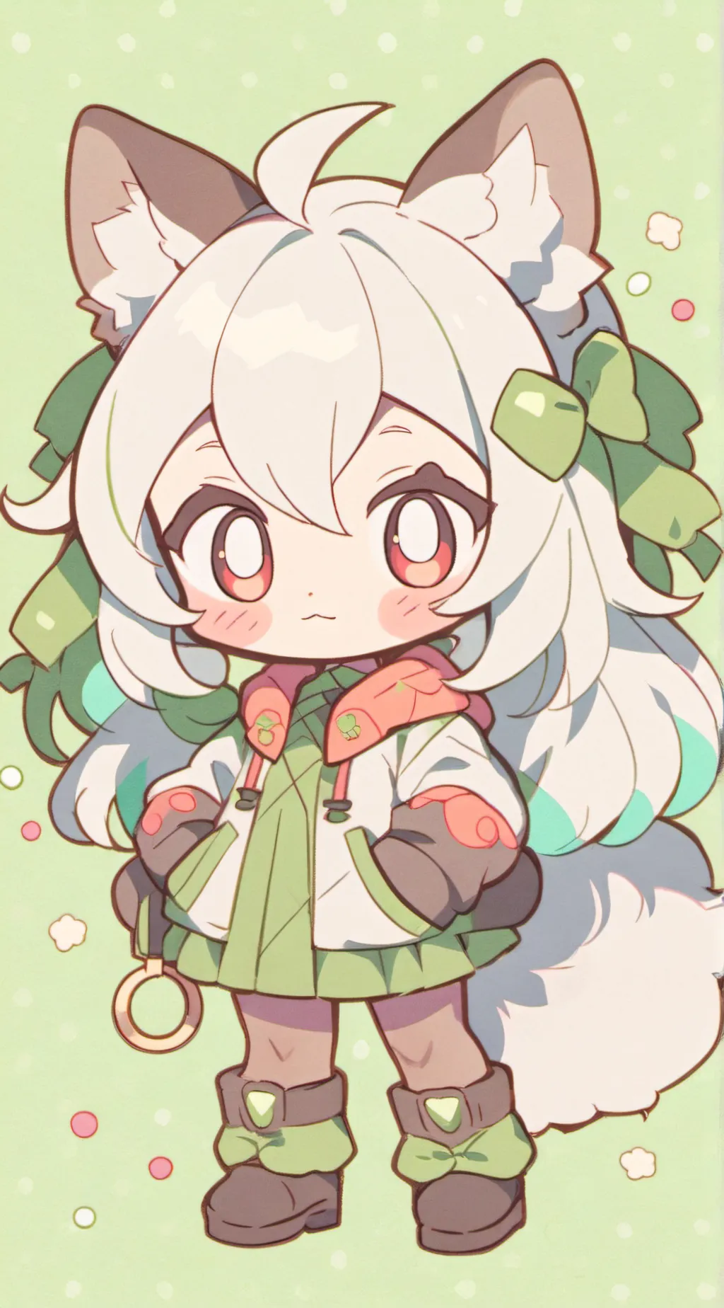 ai character: furry. background