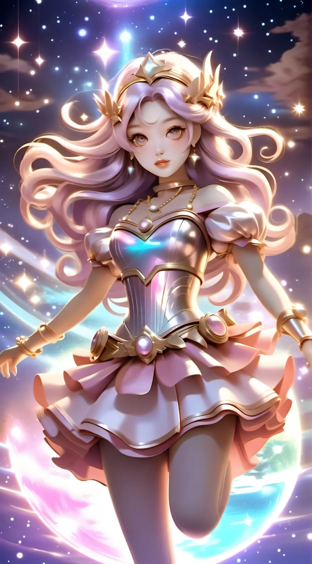 ai character: Star background