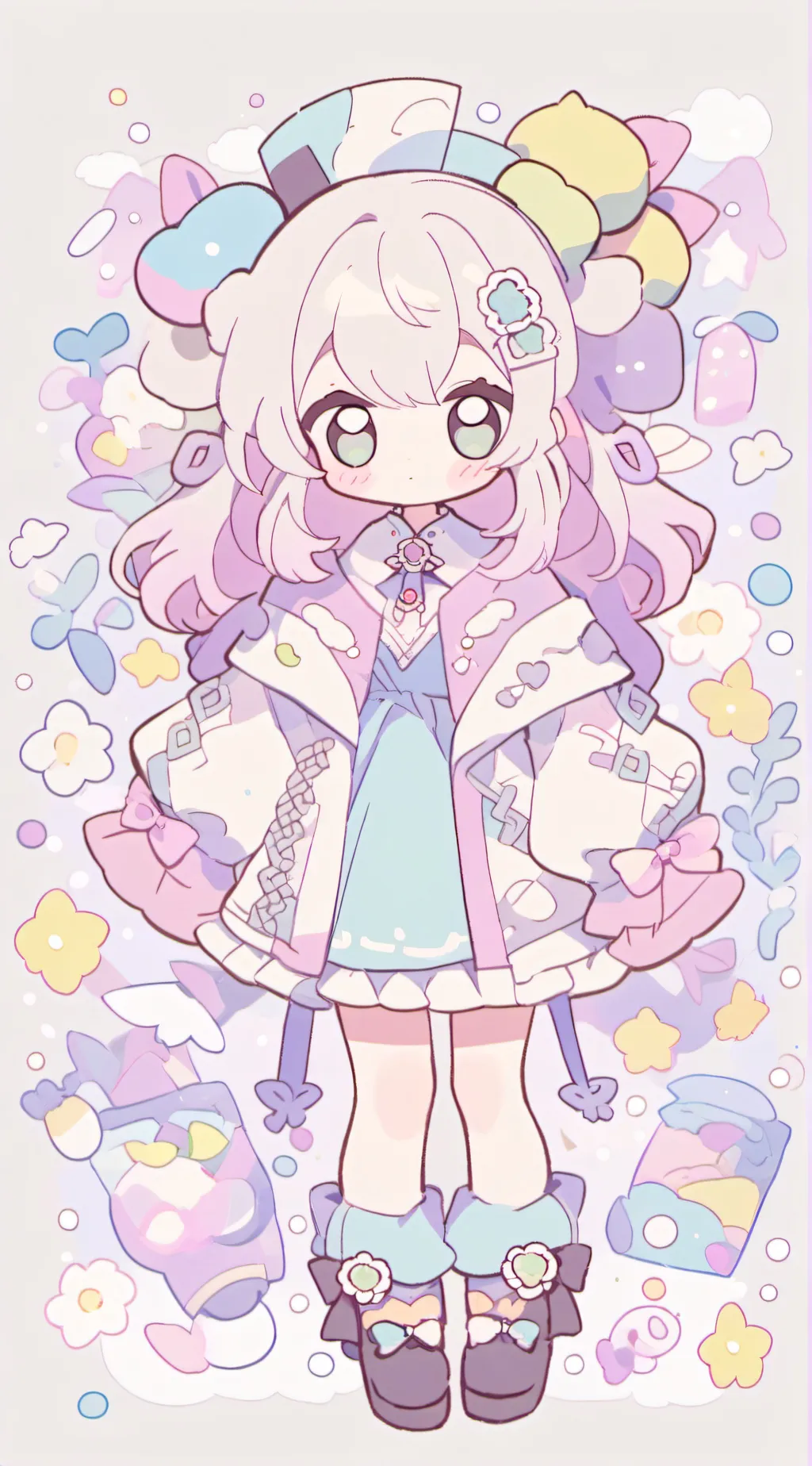 ai character: Frowning critters  background