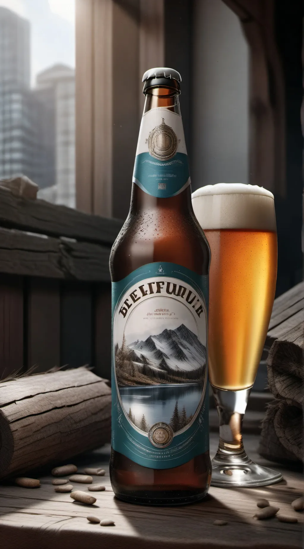 ai character: late night BEER🍺  background