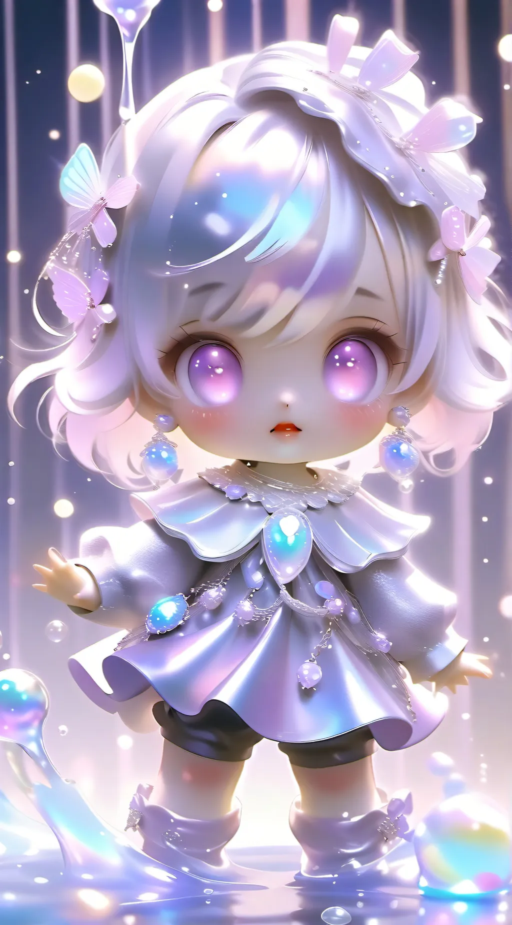 ai character: Moon background