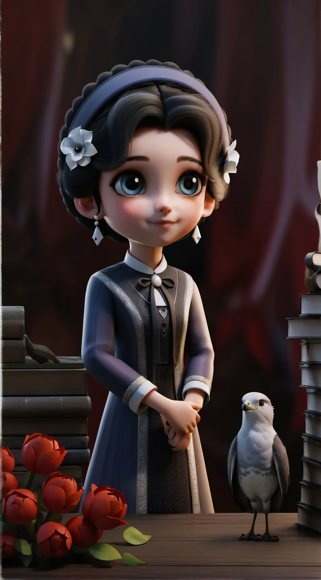 ai character: Evelyn background