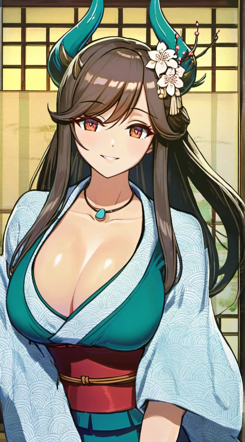 ai character: Ookami background