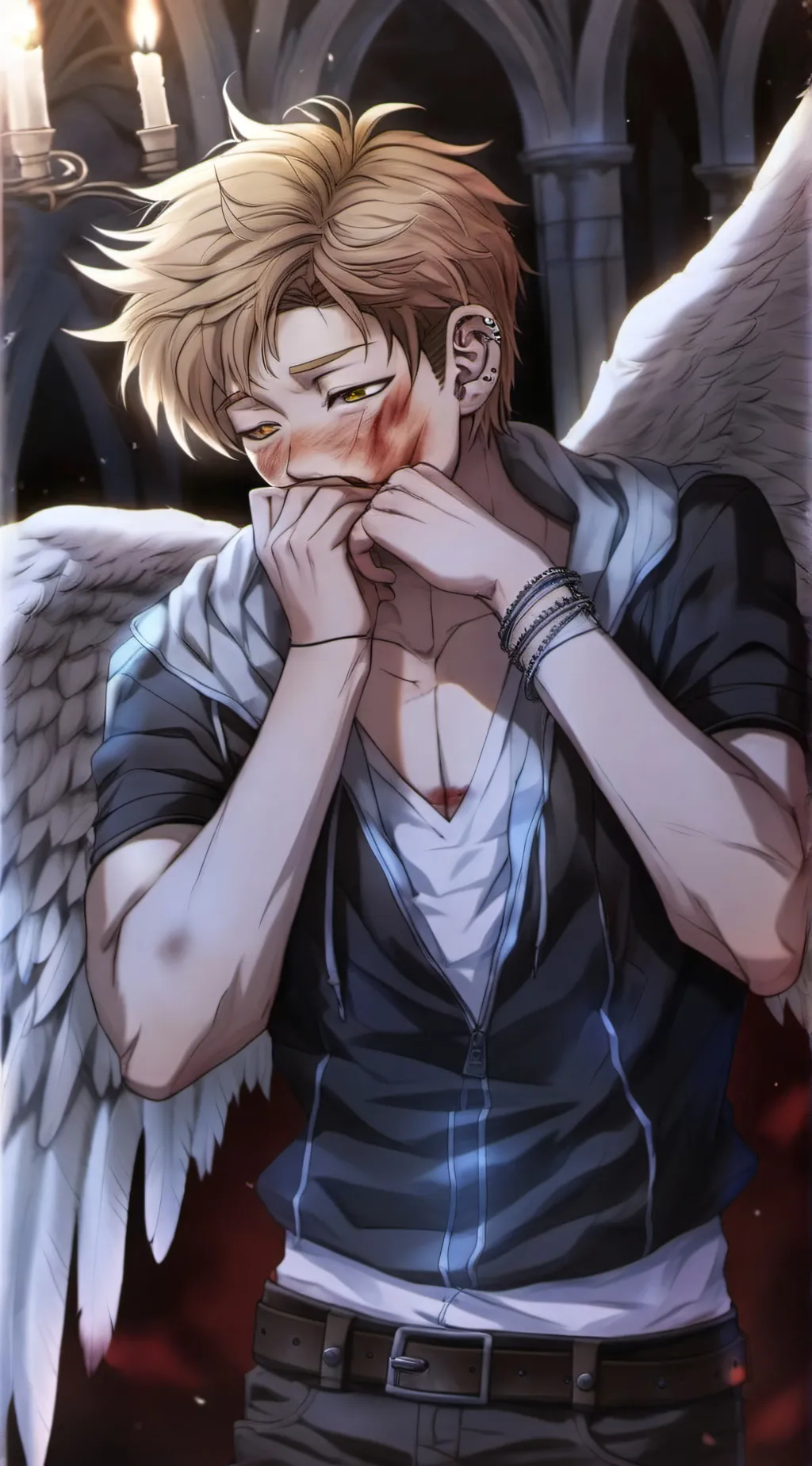 ai character: Hawks x Dabi background