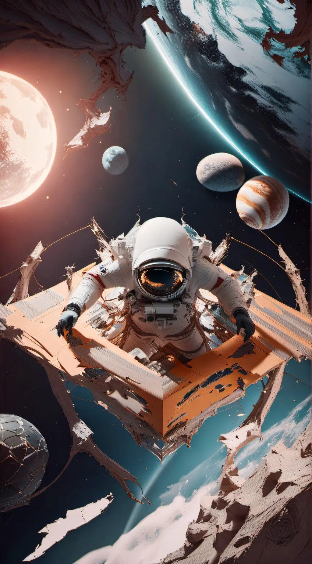 ai character: space background