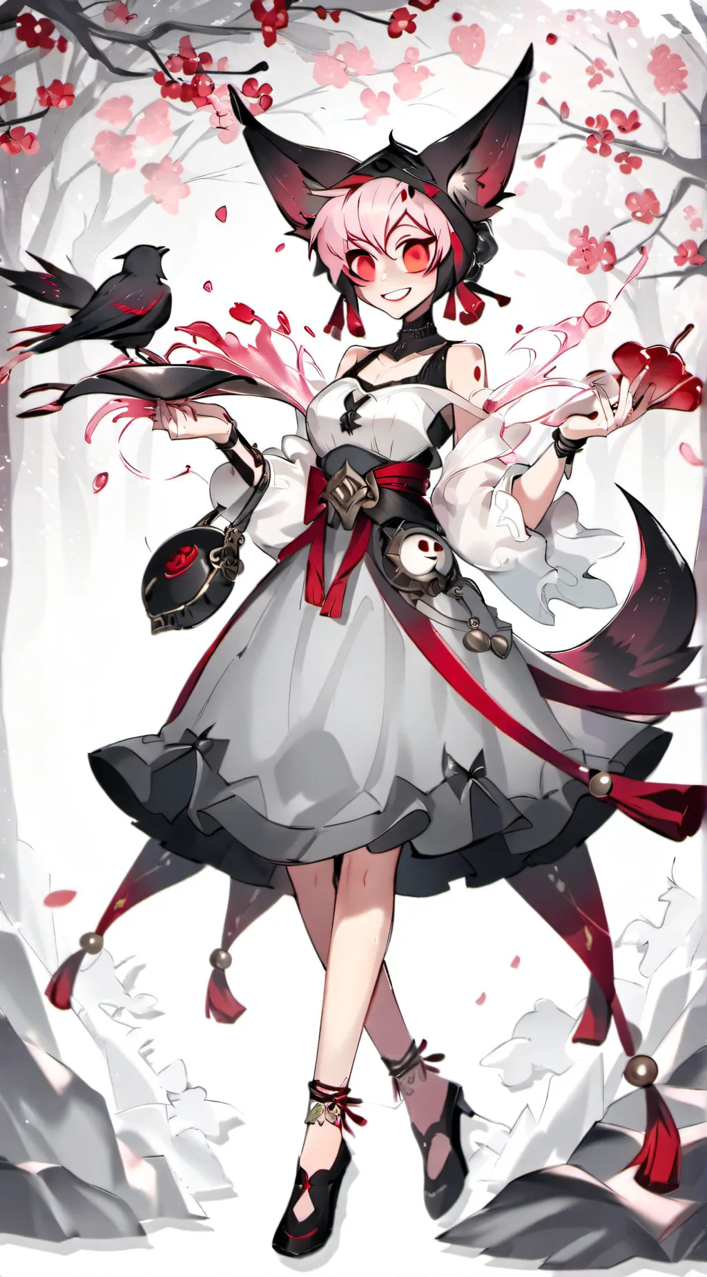 ai character: lucifer x alastor  background