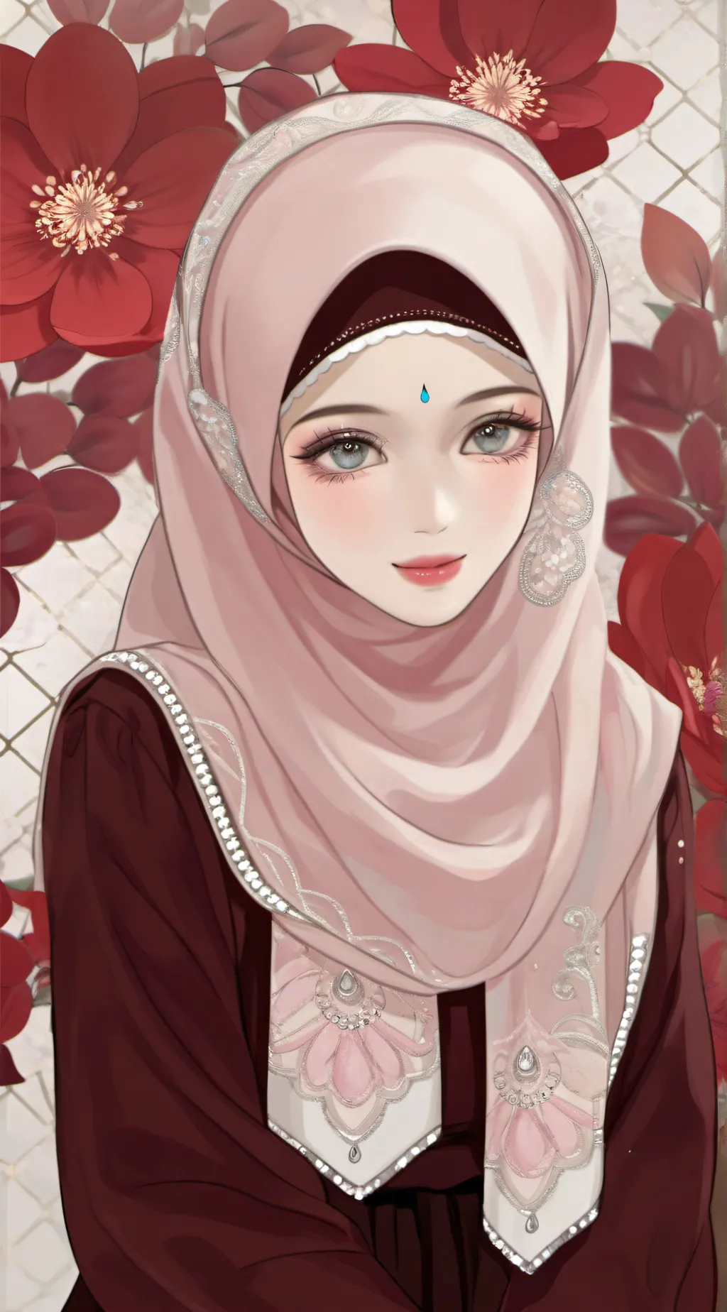 ai character: Izzati (aku irl)  background