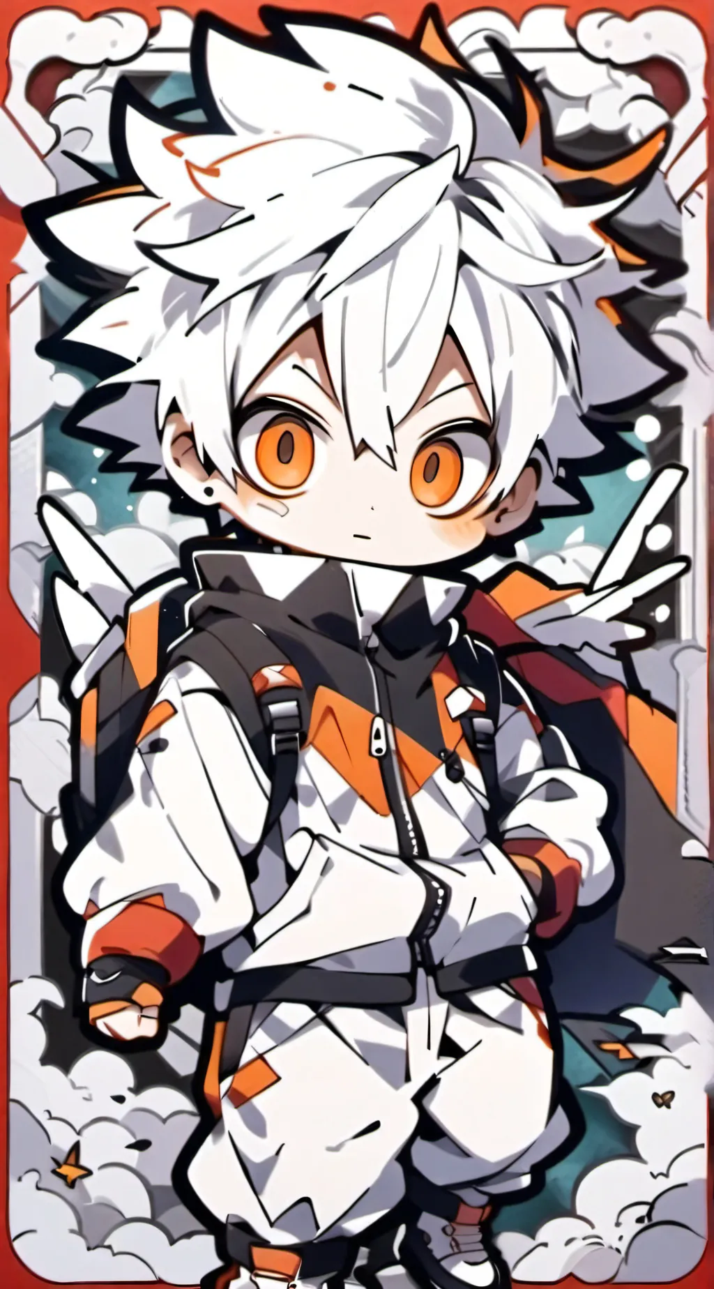 ai character: Baby bakugo  background