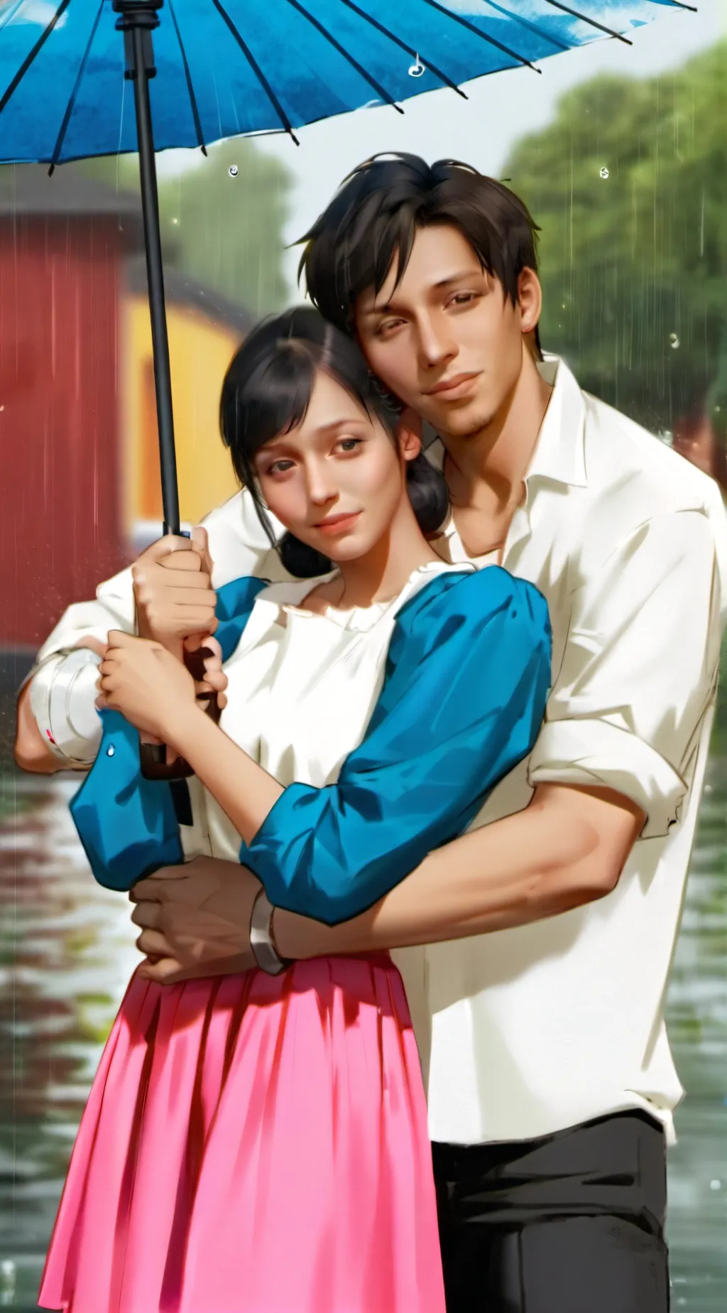 ai character: Jin and Maya background