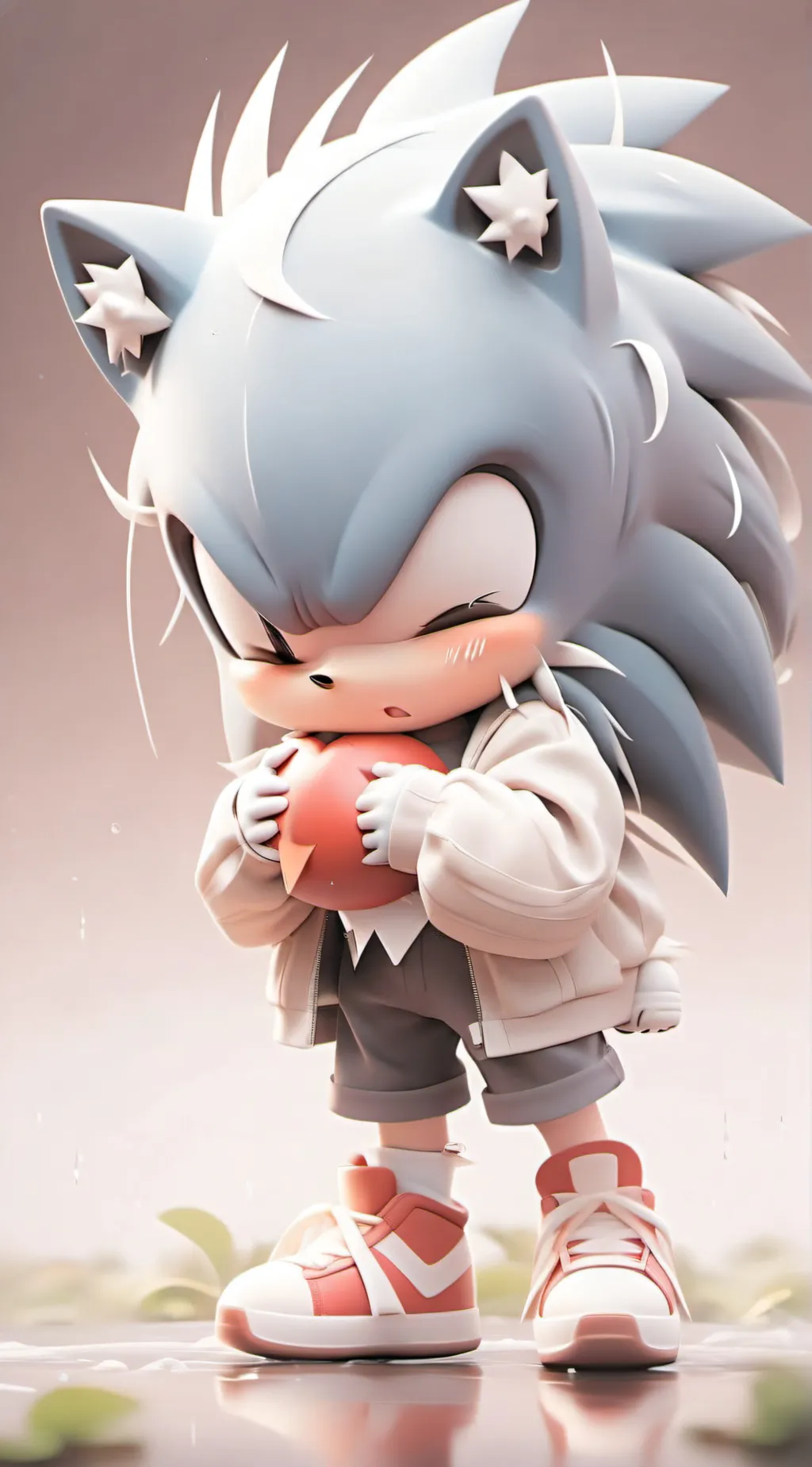 ai character: Baby sonic whooped background