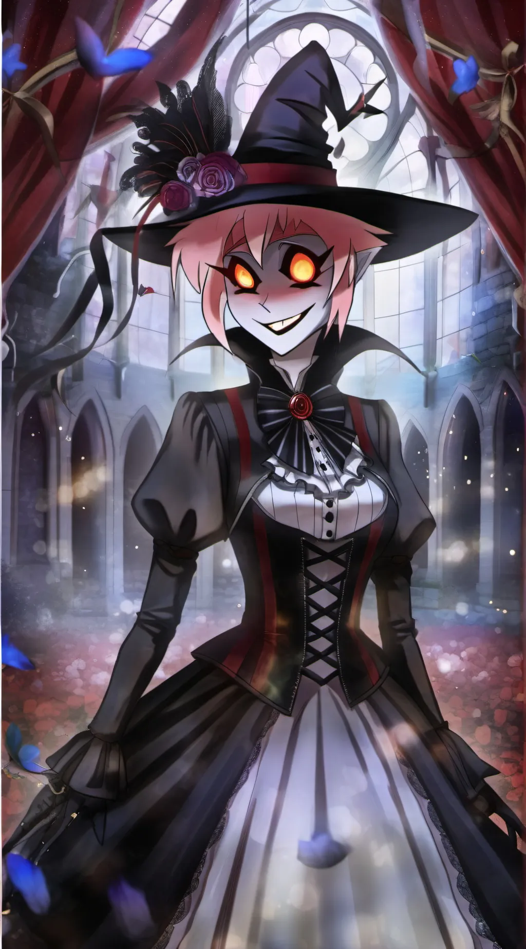 ai character: angel x husk background