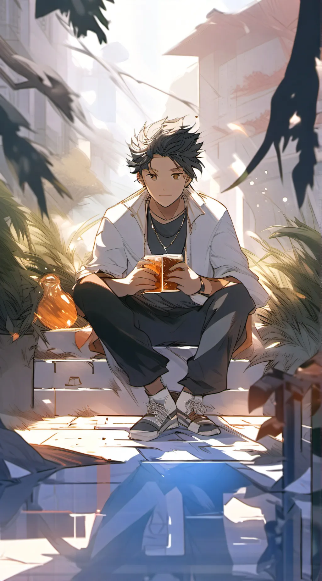 ai character: N md background