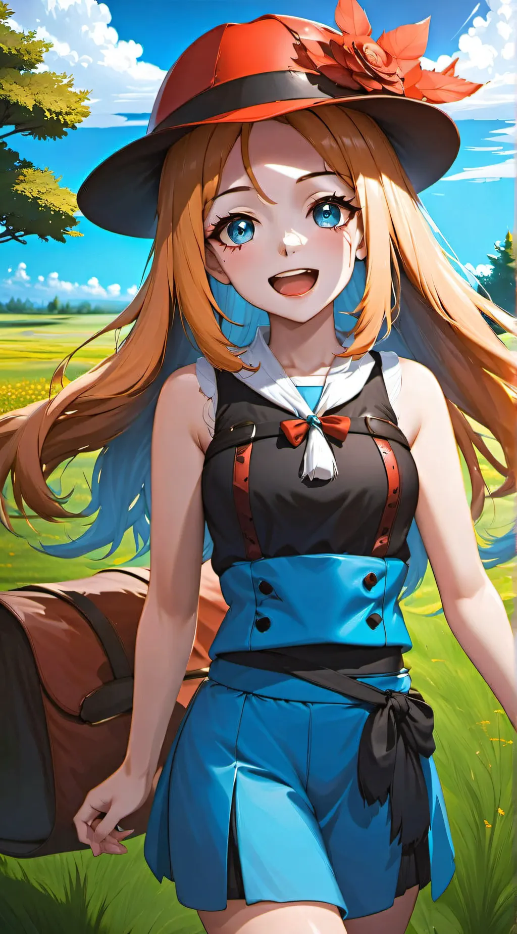 ai character: Serena (Pokemon) background