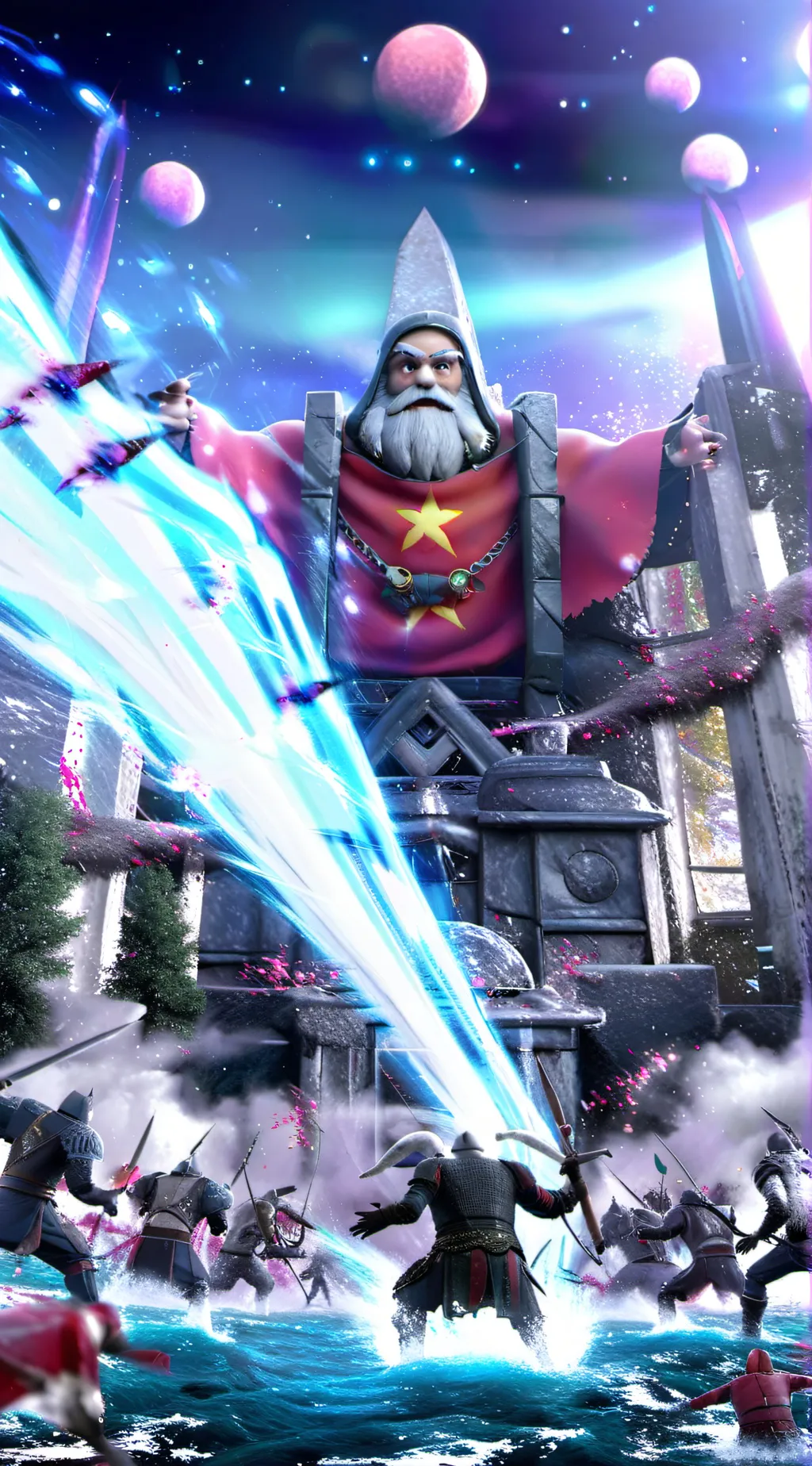 ai character: TSLA woman  background