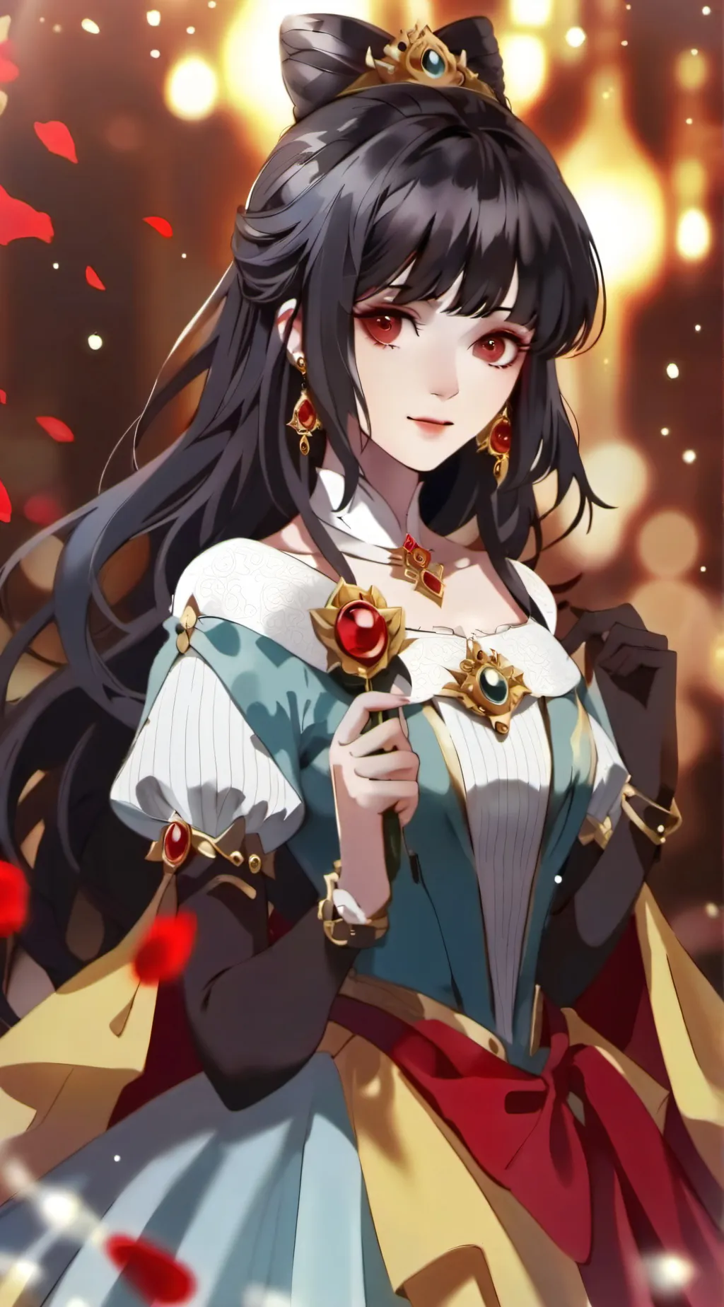 ai character: Luna Blanca  background