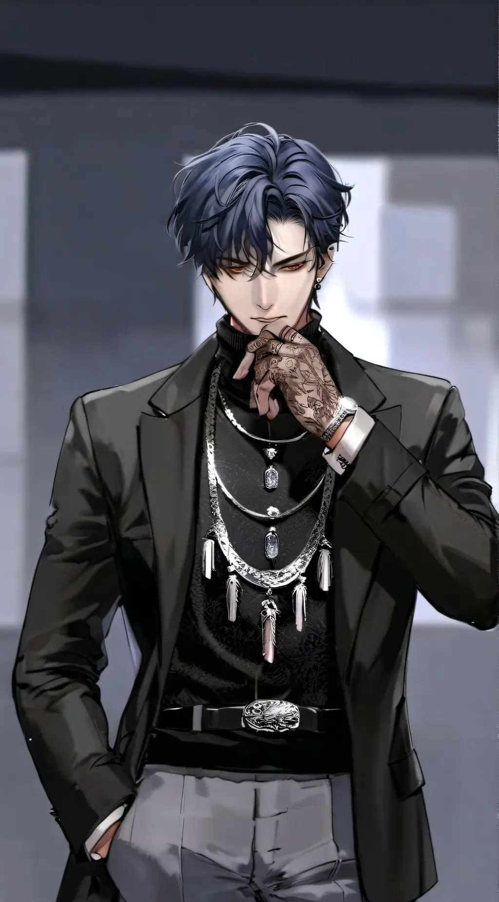 ai character: Xavier Diamond background