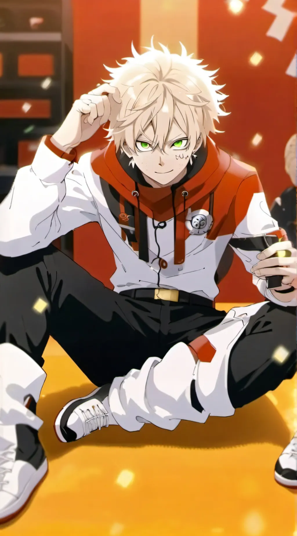 ai character: BAKUGO  background