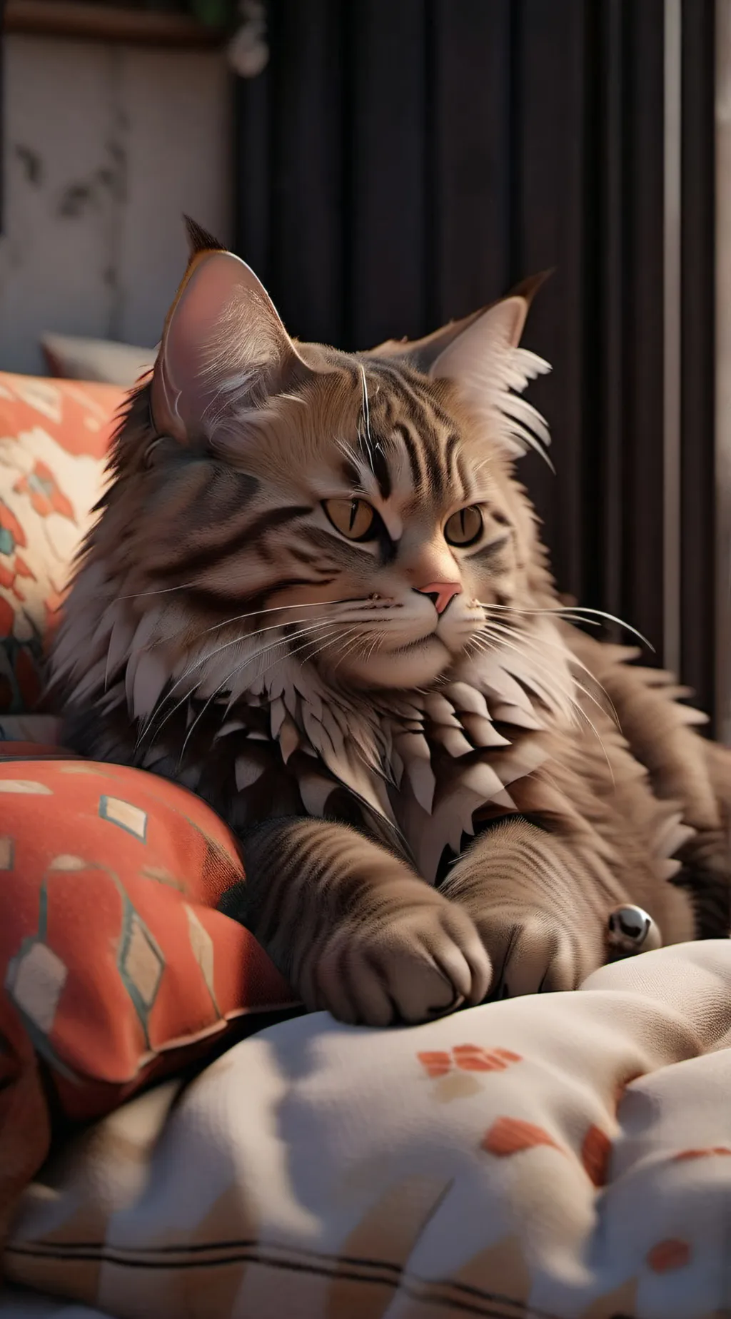 ai character: Cat background