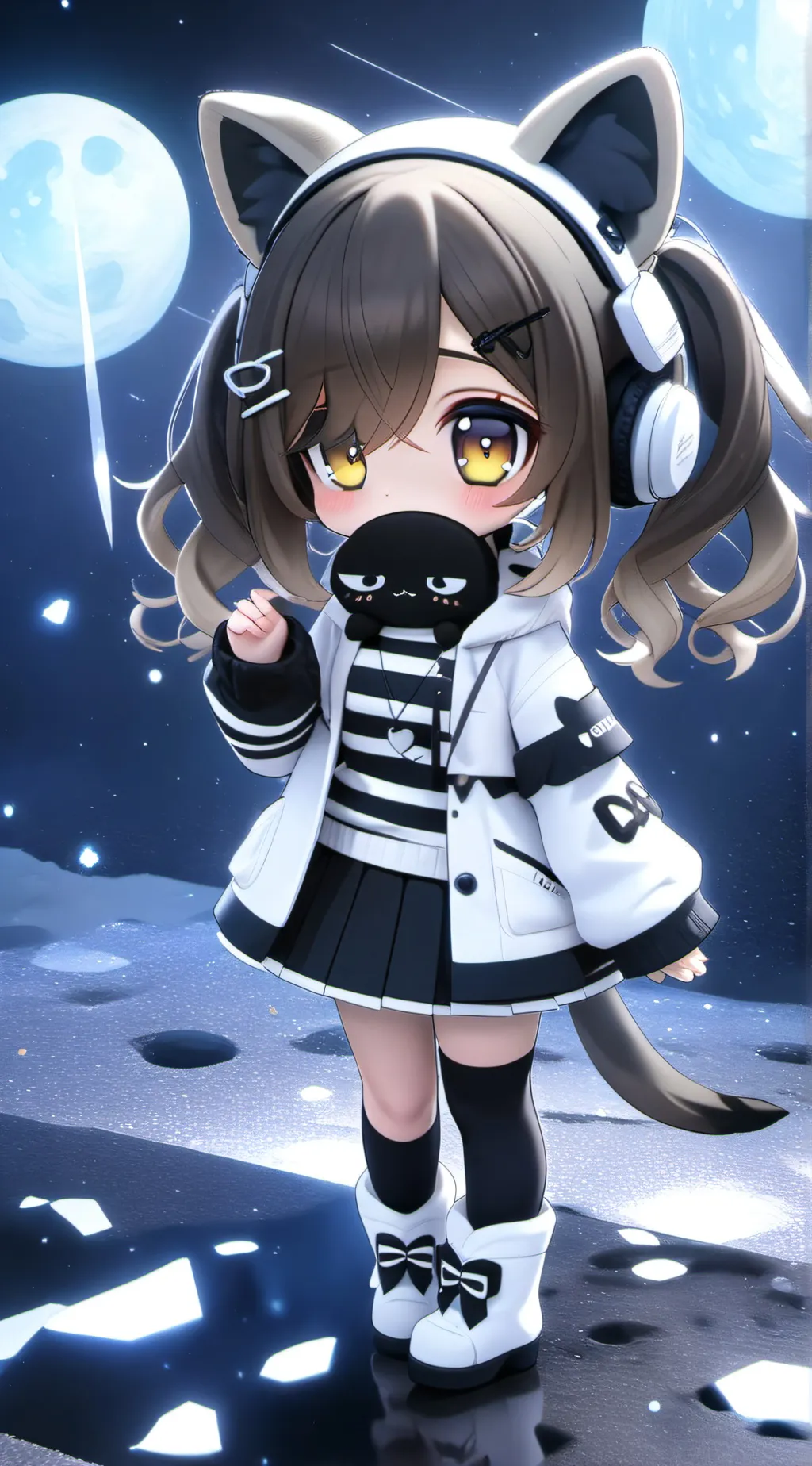 ai character: Luna background