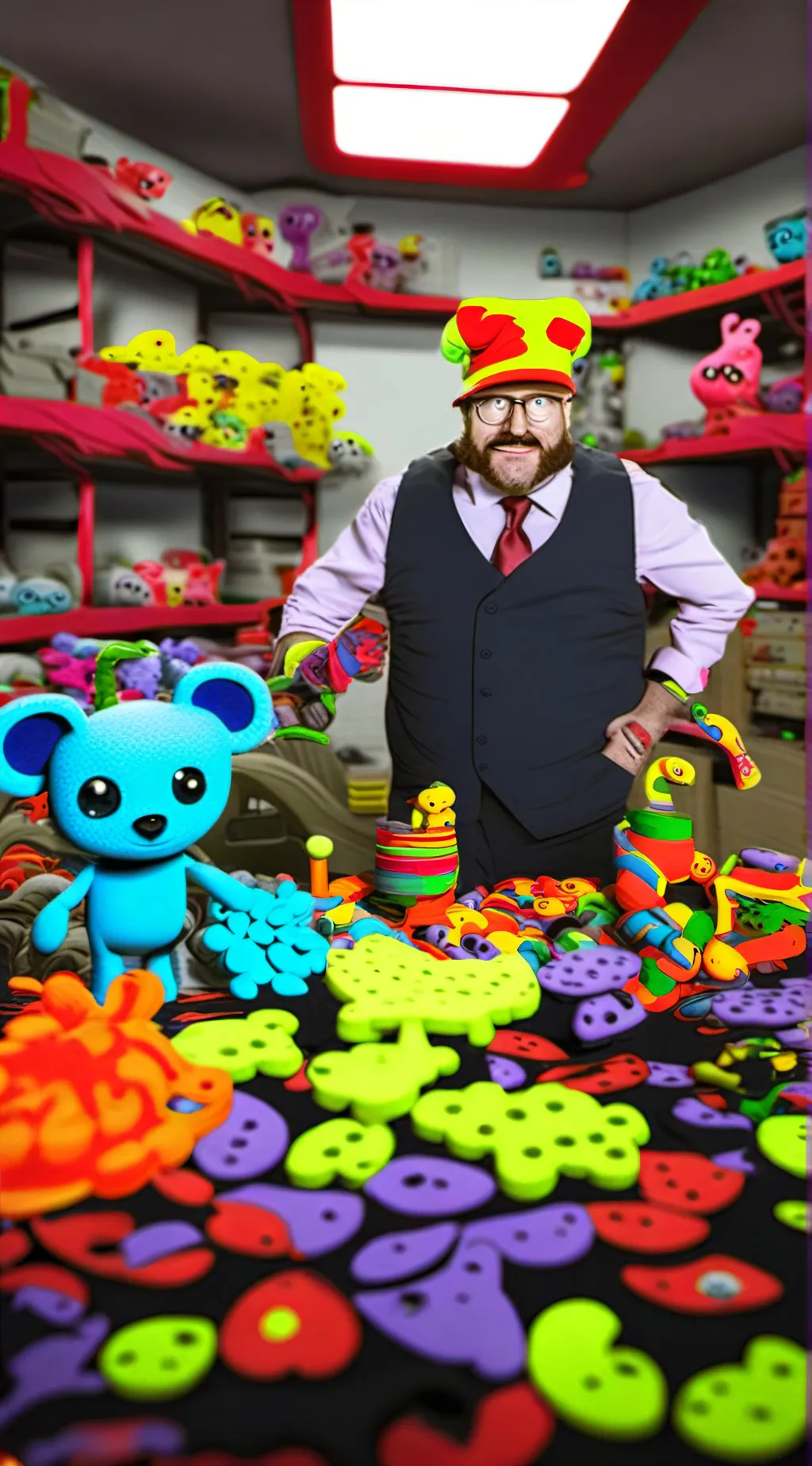 ai character: poppy playtime  background