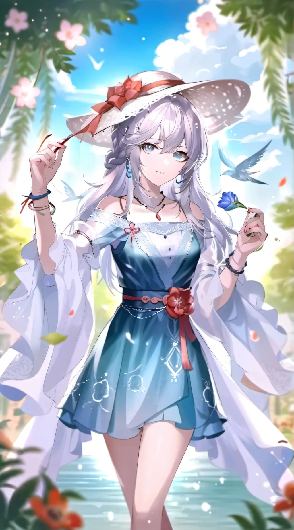 ai character: Umiko Shinezaki  background