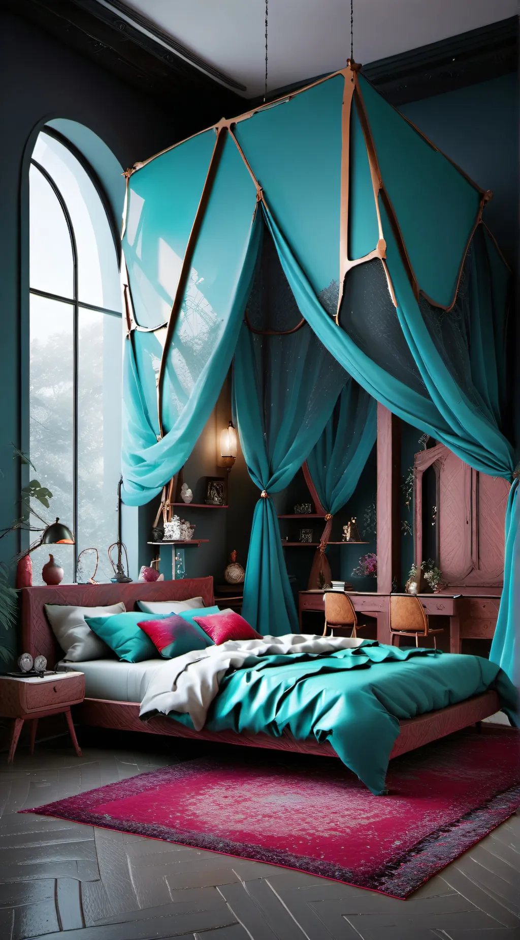 ai character: BINI bedroom  background