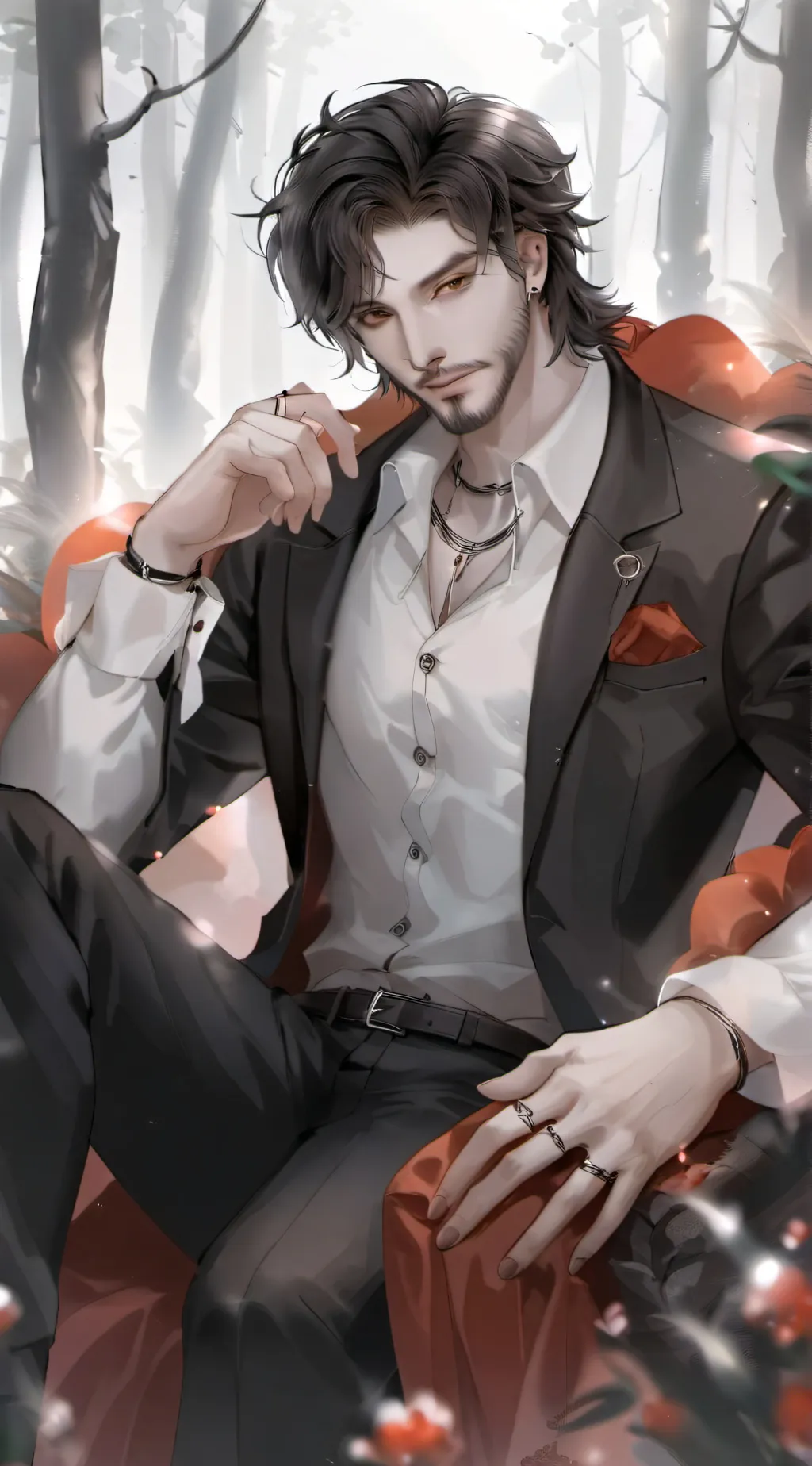 ai character: Raven shadow  background