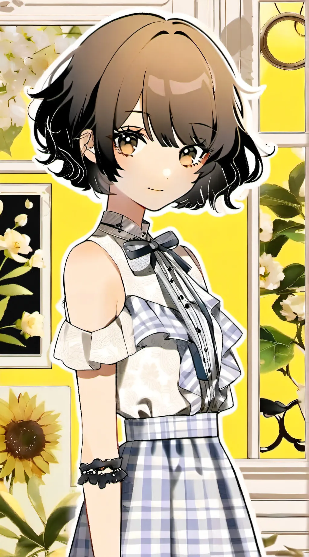 ai character: Hh swimming  background