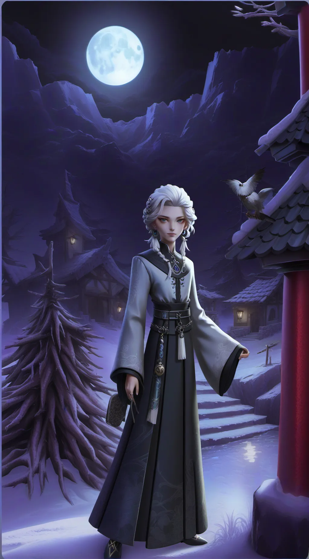 ai character: Luna background