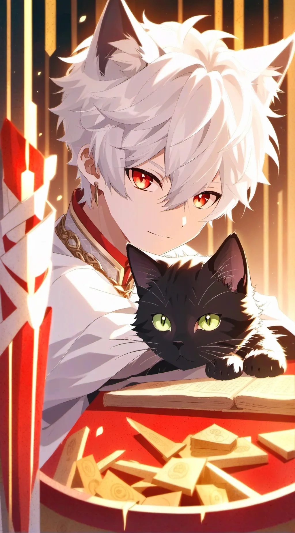 ai character: hello kitty background