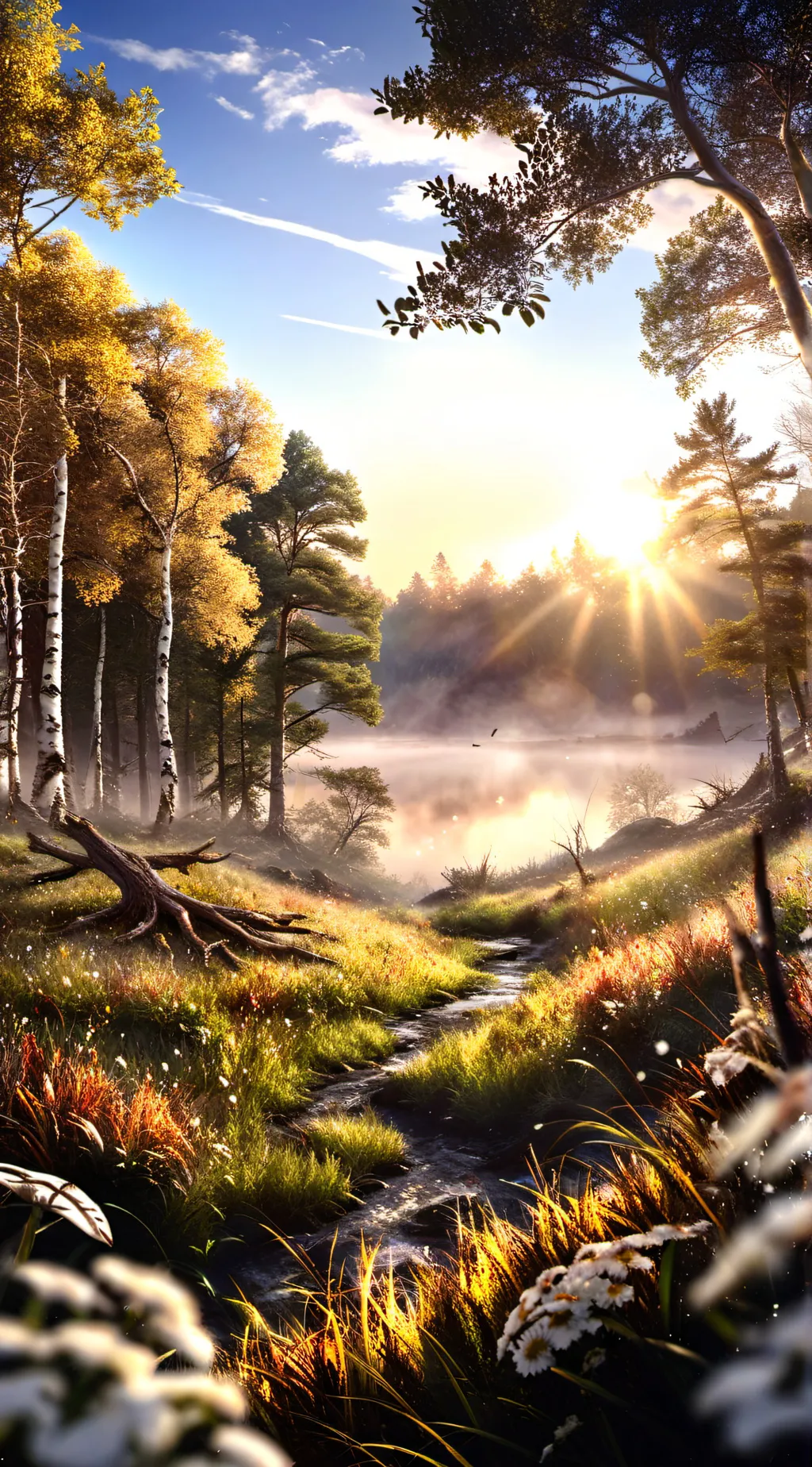 ai character: Kny picnic  background