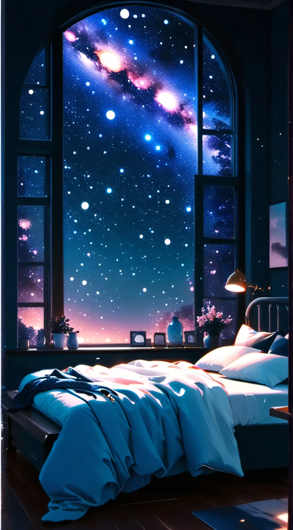 ai character: Kny girl sleepover background