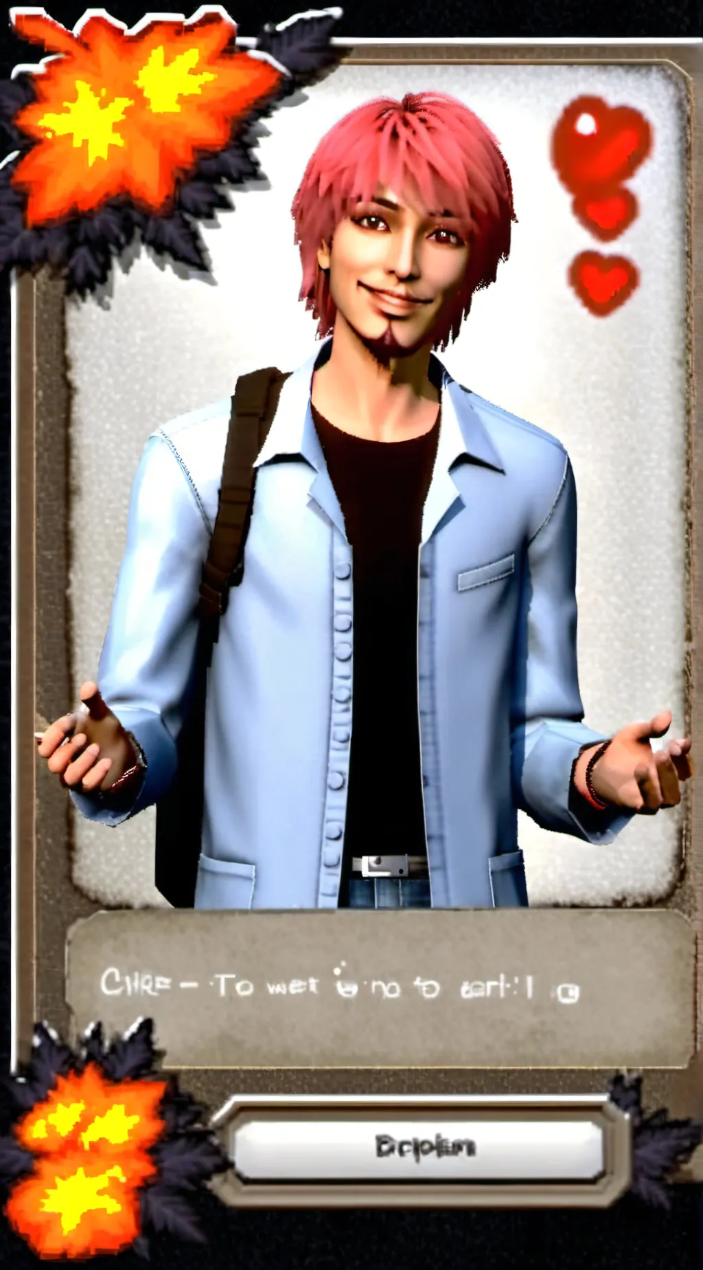 ai character: Sussy guy background