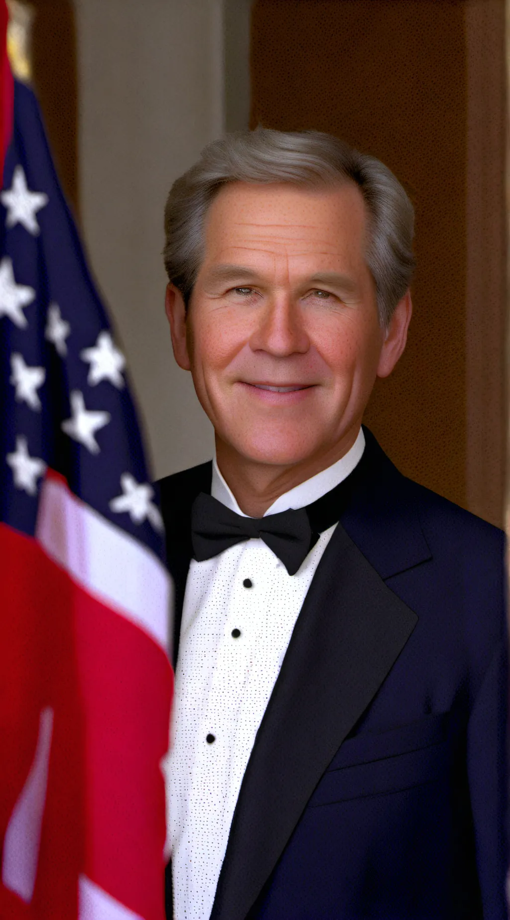 ai character: George Bush  background