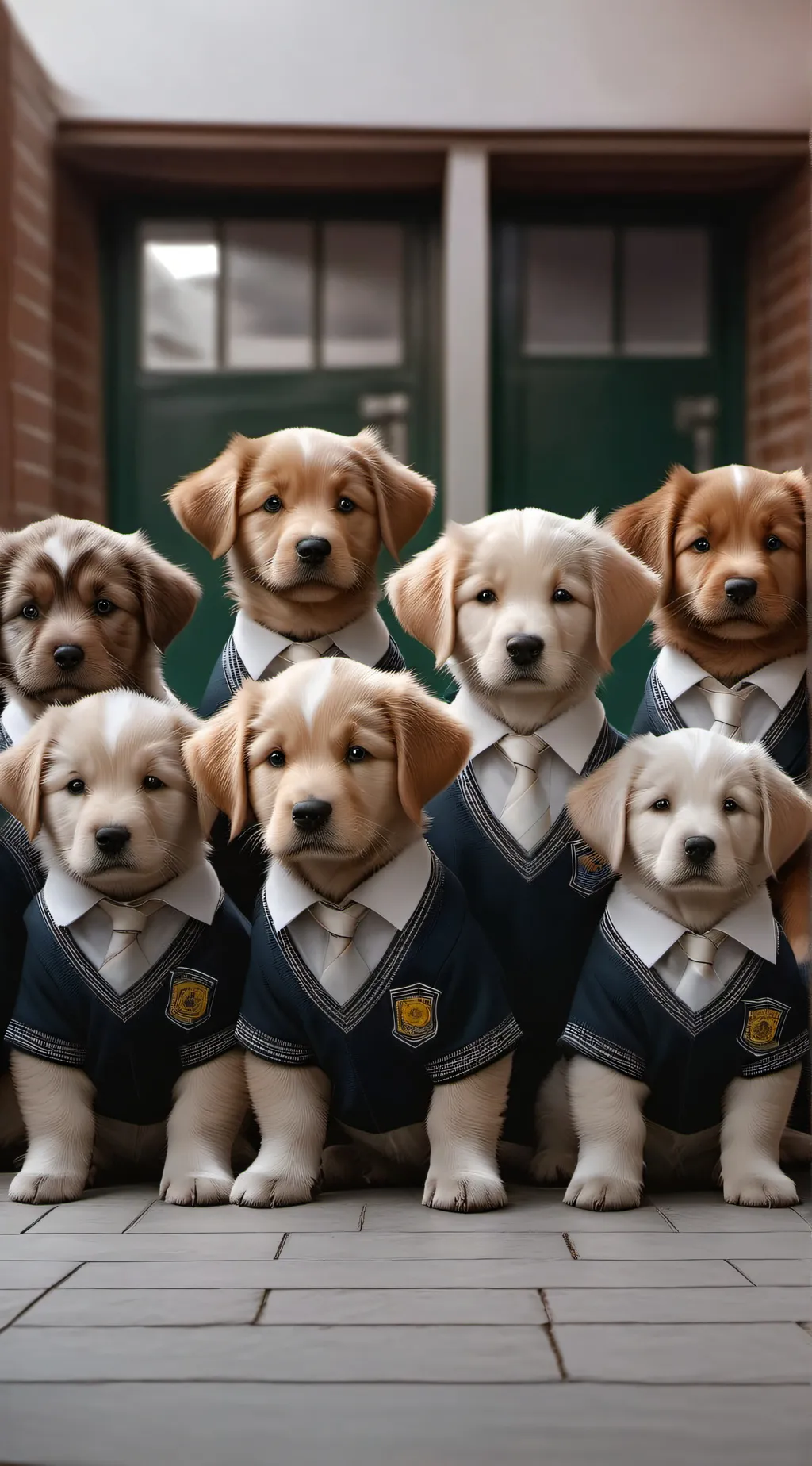 ai character: Pup academy  background