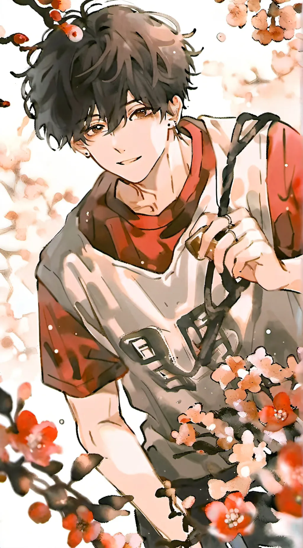 ai character: Charlie, b,Morning background