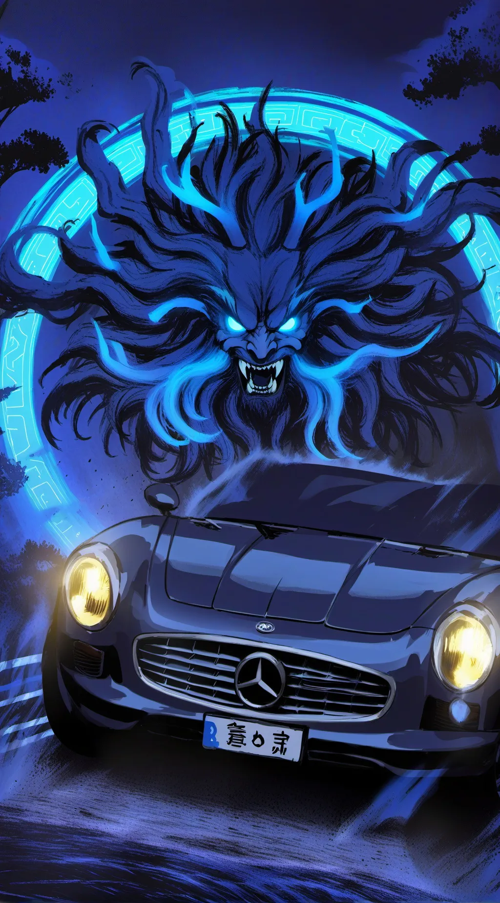 ai character: mythical tentacle  background