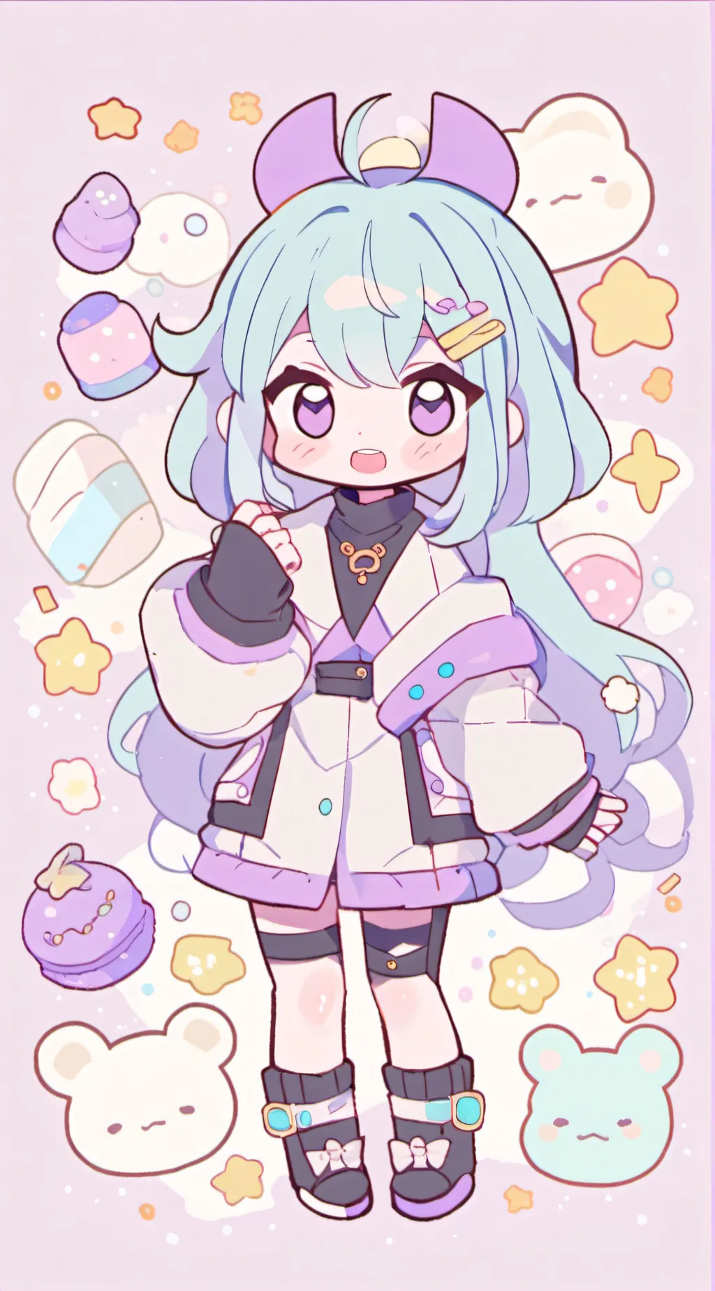 ai character: ◇•~Luna•~◇ background