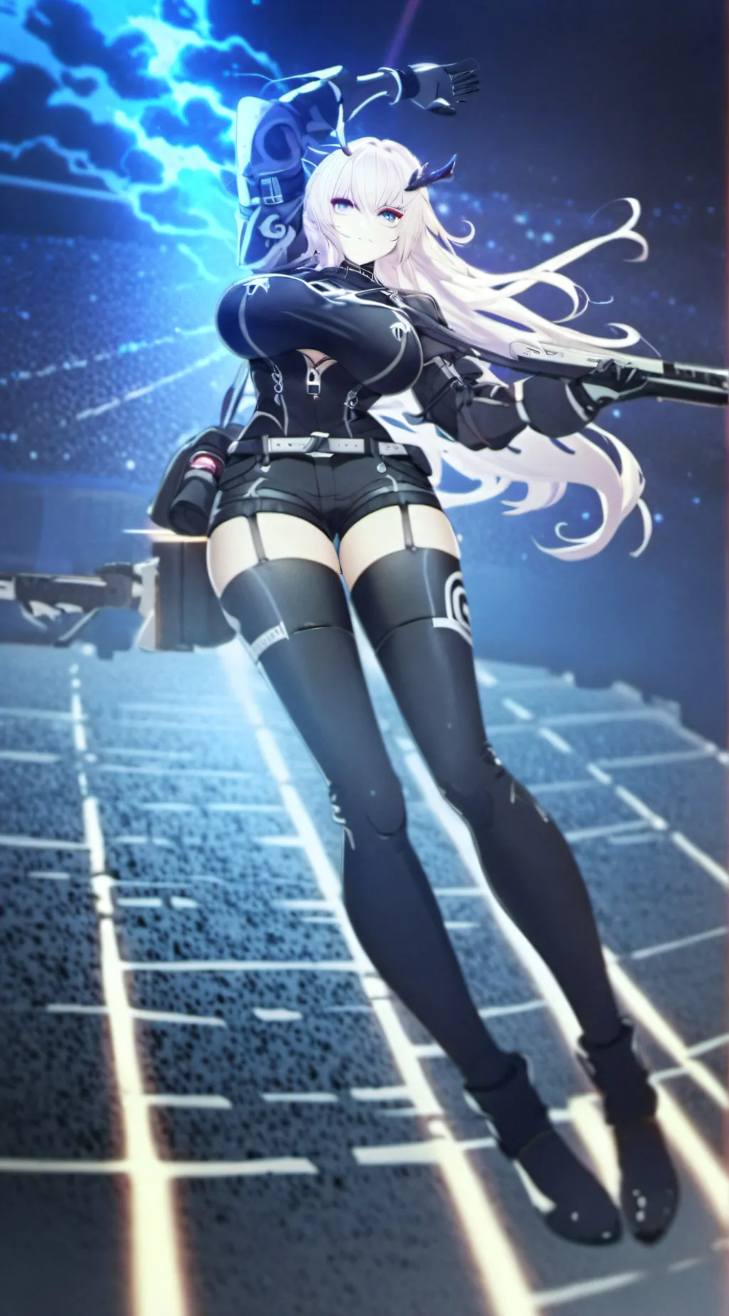 ai character: Giantess luna background