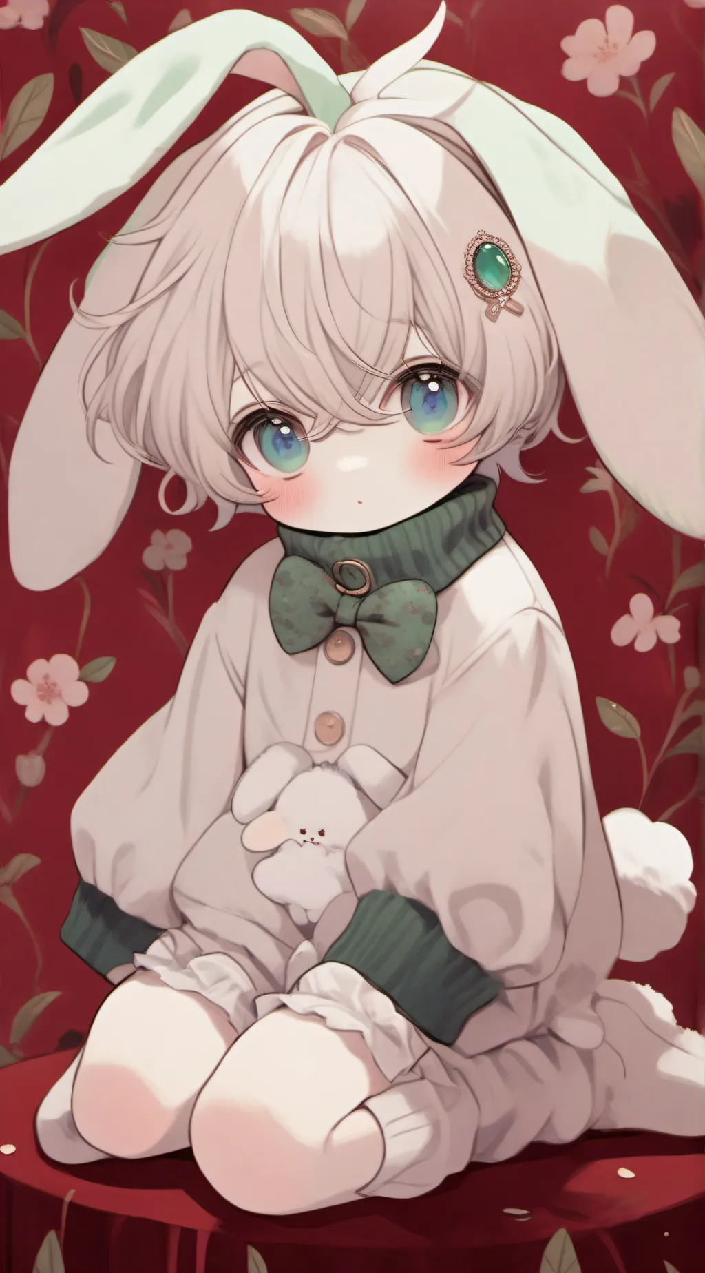 ai character: Mint background