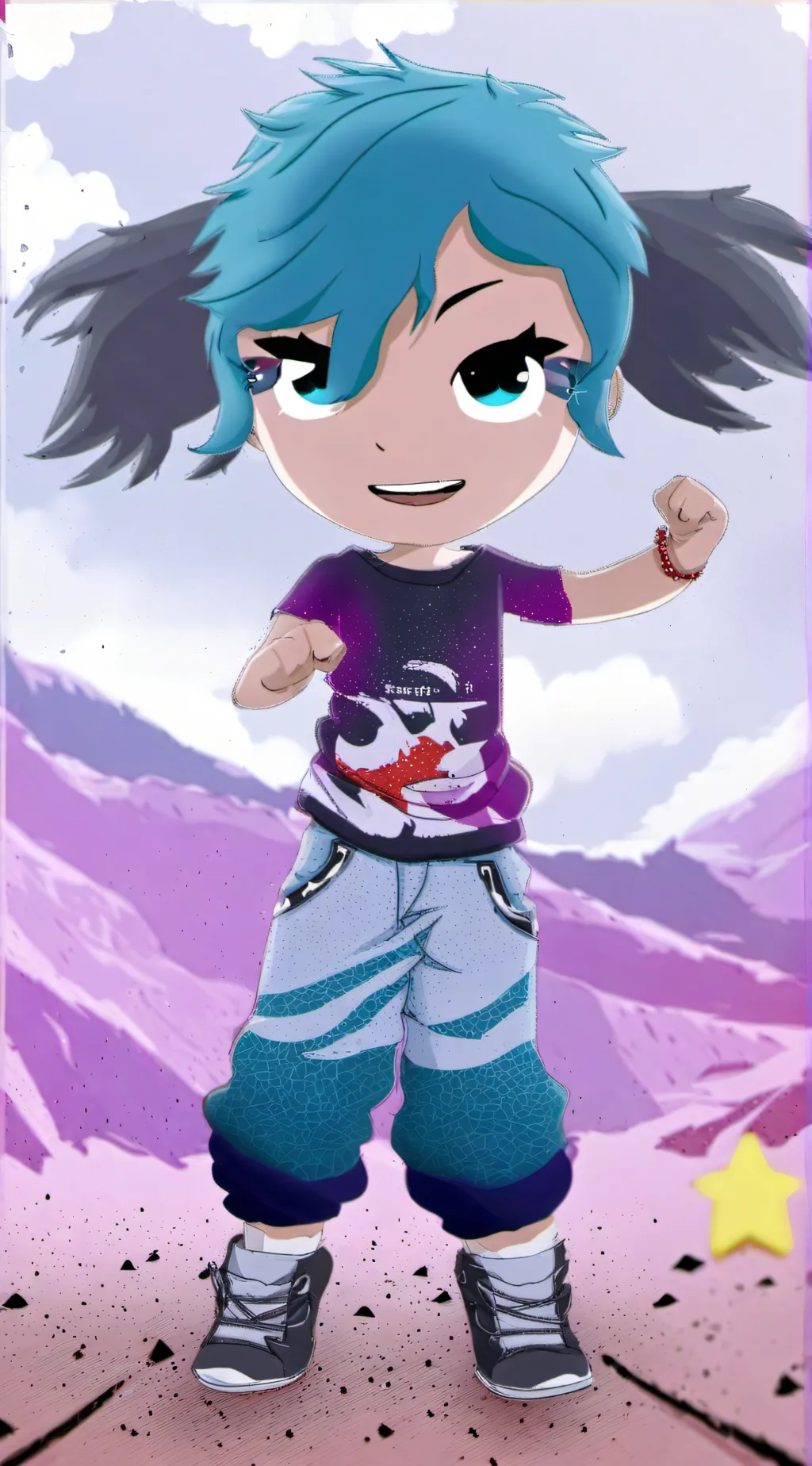 ai character: sharky background