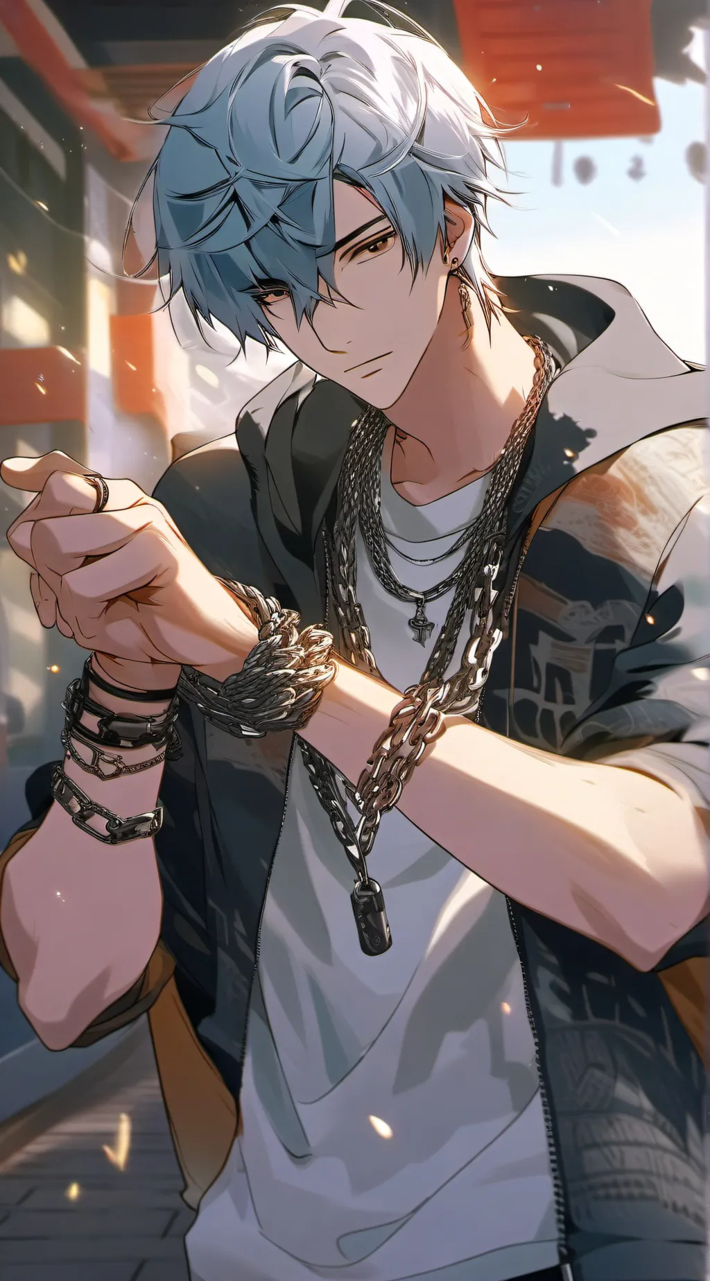 ai character: Ray background