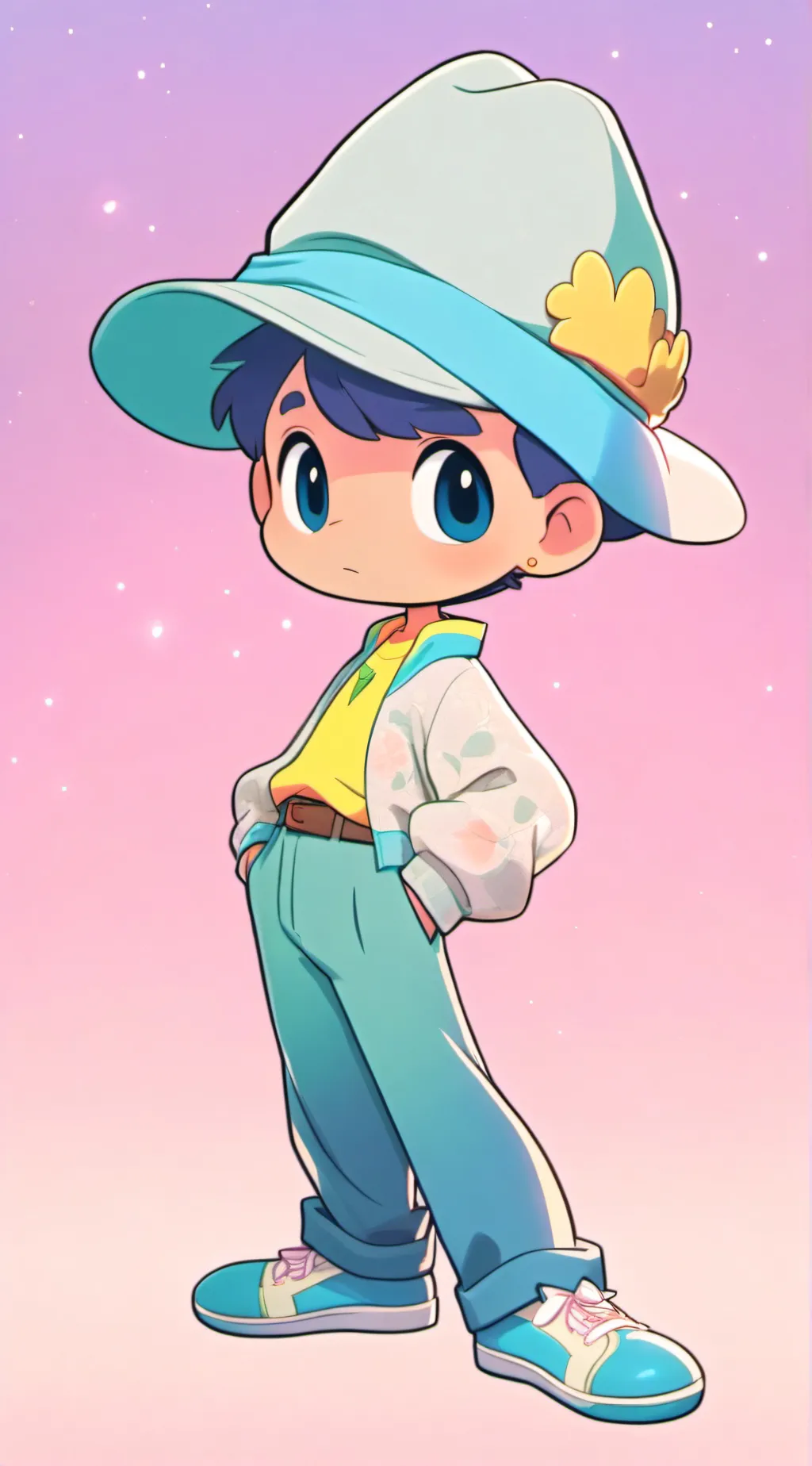 ai character: pocoyo   background