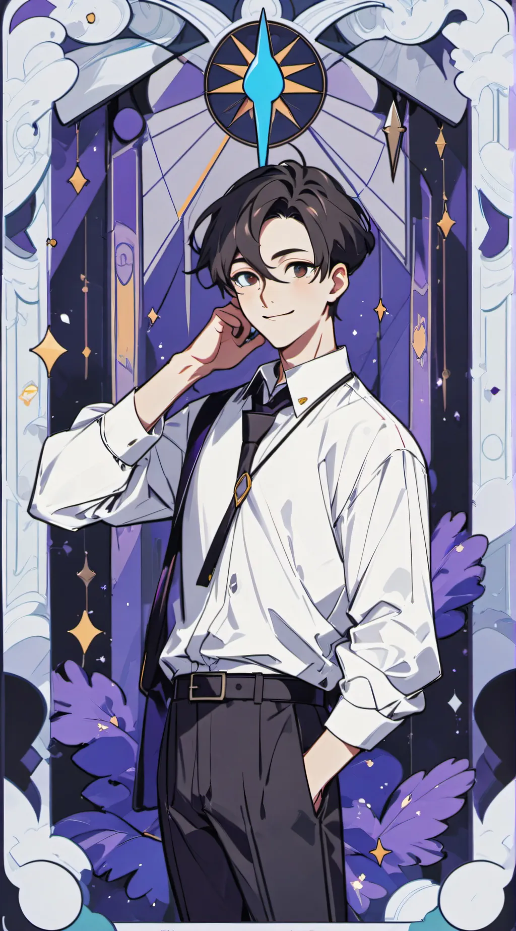 ai character: Leo background